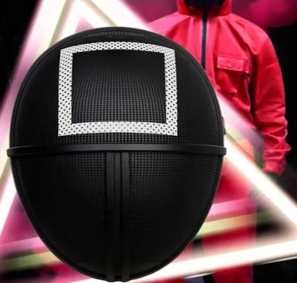 Squid Game Karakter Kalamar Maske 5 Taş Seti Renkli Gonggi Taş