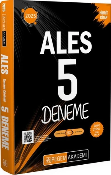 2025 ALES Tamamı Çözümlü 5 Deneme Pegem Yayınları