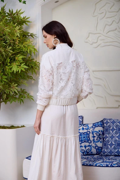 GÜPÜRLÜ FİLELİ KISA CEKET - 3