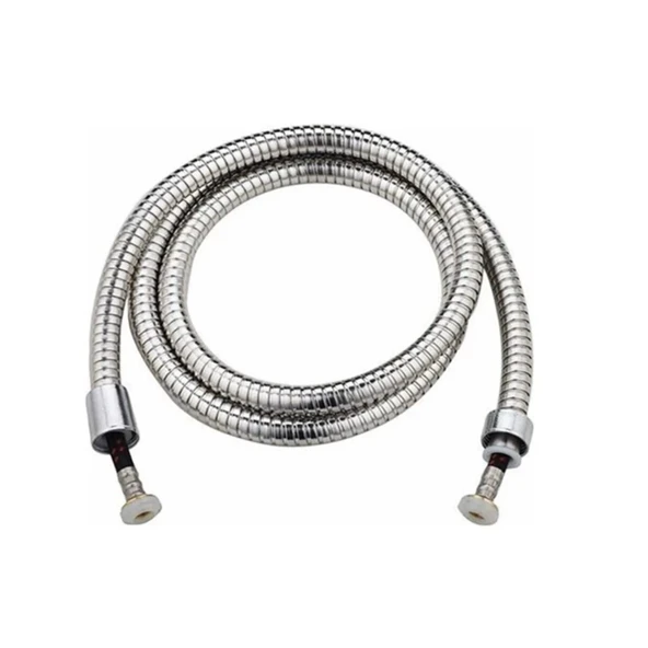 Uzun Banyo Duş Spiral Hortumu 2metre /kenetli Örgülü Paslanmaz Kopmaz Uzun Duş Hortumu - Resim 3