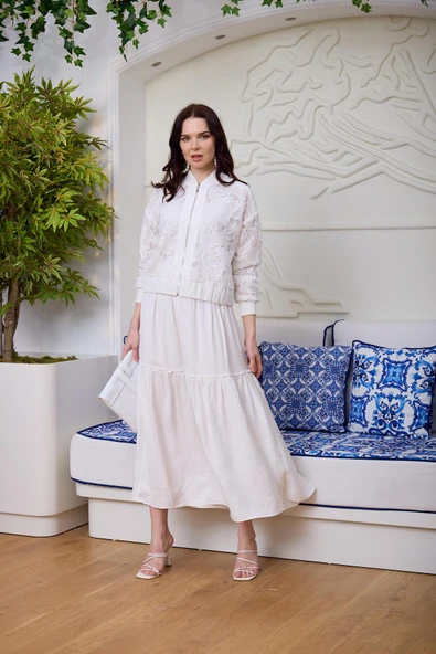 GÜPÜRLÜ FİLELİ KISA CEKET - 2