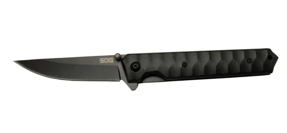 Sog  4010 Bk Siyah Kamp Çakı 21cm - Yarı Otomatik, Metal Sap, Kılıflı, Kemerlikli