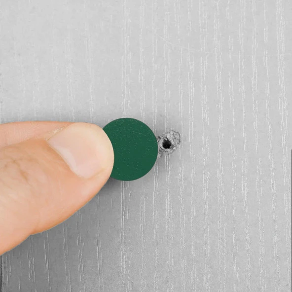 Yapışkanlı Vida Tapası Tıpası Turkuaz Vida Kapatıcı Kapağı (100 ADET) - Resim 3