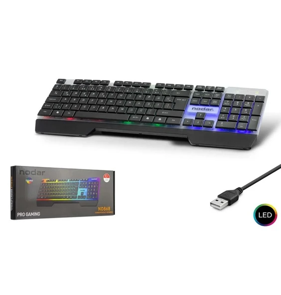 Nodar ND868 Kablolu RGB Oyuncu Klavyesi - 2