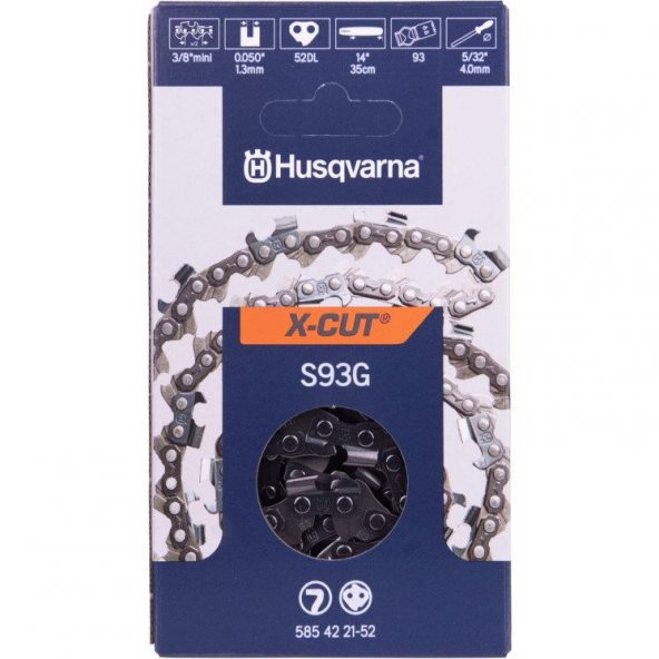 Husqvarna 91-28,5 Diş Zincir 1,3mm Yeni S93G İsveç Üretimi