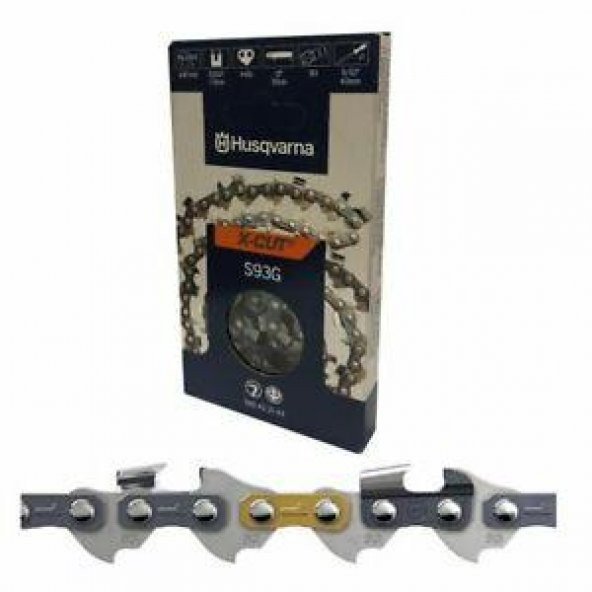 Husqvarna 91-28,5 Diş Zincir 1,3mm Yeni S93G İsveç Üretimi - 2