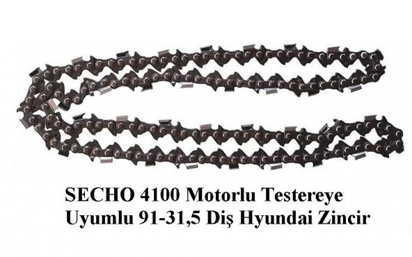 Hyundai 9131,5 Diş Motorlu Testere Zinciri (Secho 4100) - 2