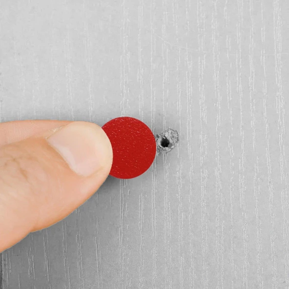 Yapışkanlı Vida Tapası Tıpası Kırmızı Vida Kapatıcı Kapağı (100 ADET) - Resim 3