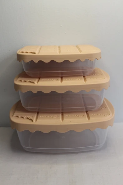 Sunplast Choco Saklama Kabı 3lü Sc-4275