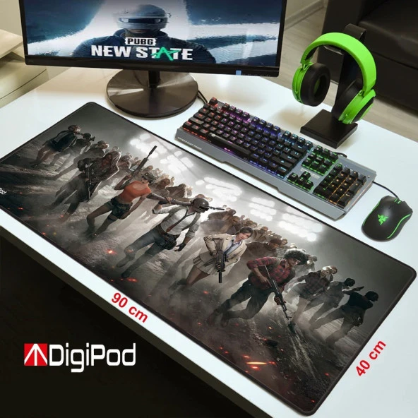 Gaming Mousepad Oyuncu Mousepad 90X40 Xxl Büyük Oyuncu Mousepad Kaymaz Taban 4mm Kalınlık - 4