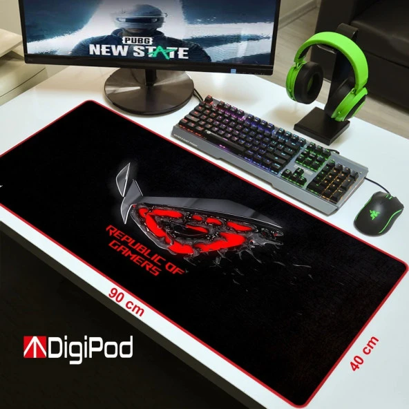 Gaming Mousepad Oyuncu Mousepad 90X40 Xxl Büyük Oyuncu Mousepad Kaymaz Taban 4mm Kalınlık - 4