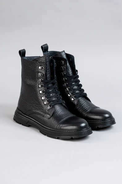 BAĞCIKLI DERİ ERKEK BOT - 5