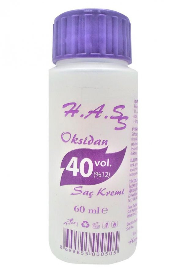 H.A.SS Oksidan 40 Volüm 60 Ml. (10 Ad.)+Lilafix Toz Saç Açıcı Oryal 500 Gr. (1 Ad.)+Boyama Seti - 3