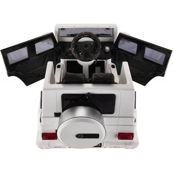 Babyhope 439 BHU12 Uzaktan Kumandalı Akülü Beyaz Jeep 12V - 4