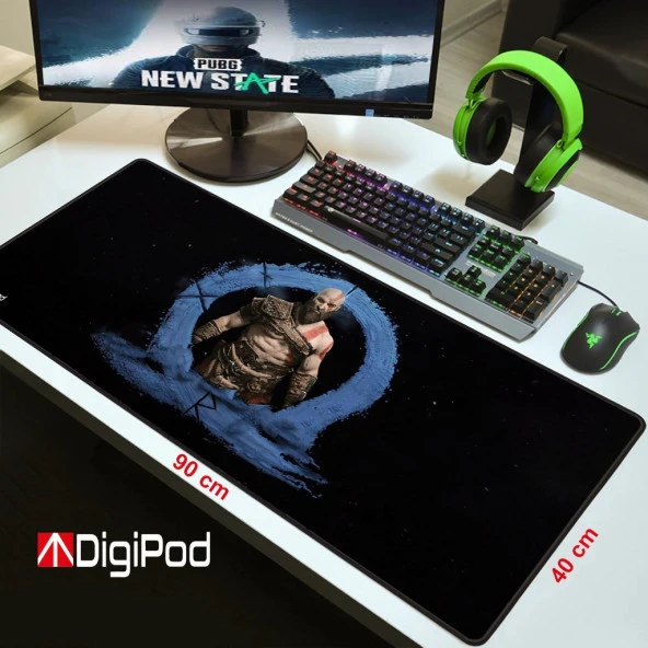 Gaming Mousepad Oyuncu Mousepad 90X40 Xxl Büyük Oyuncu Mousepad Kaymaz Taban 4mm Kalınlık - 4