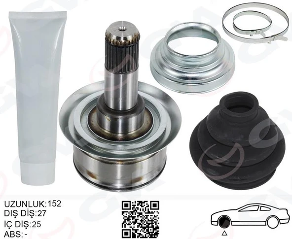 AKS KAFASI ARKA SAĞ/SOL BMW F10 F12 F13 F06 152MM DİFERANSİYEL DİŞ 27