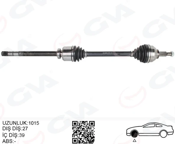 ÖN AKS SAĞ RENAULT TRAFIC II 2.0 DCI 01-14 -VIVARO X83 2.0 CDTI 15-