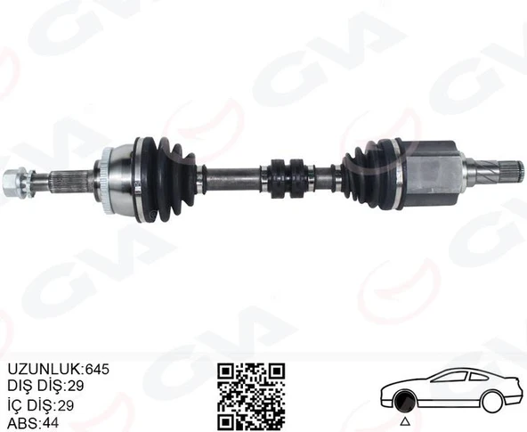 KOMPLE AKS SOL NISSAN XTRAIL 2.0 01-13 T30 OTOMATIK VITES QR20DE 103KW