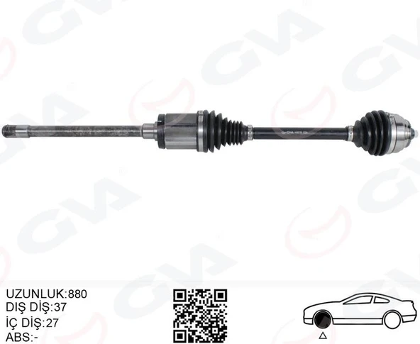 KOMPLE AKS ÖN SAĞ BMW X3 F25 X4 F26 880MM - 1