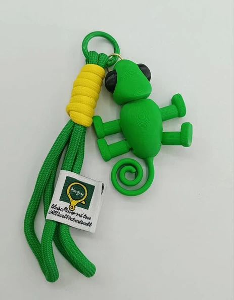 Anahtarlık Bukalamun Hayvan Araba Çanta Cüzdan Süsü Oyuncak Oynar Kafa Ayaklar En Yeni ürün görseli