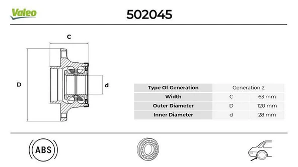 ARKA TEKERLEK PORYASI AUDI A1 2000.00 2018.00 ürün görseli 1