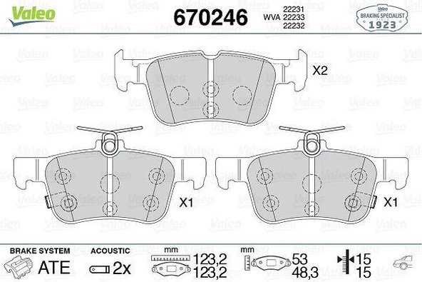 ARKA FREN BALATASI GALAXY III 15 MONDEO V 14 EDGE 15 19 FOCUS IV 17 KUGA III 19
