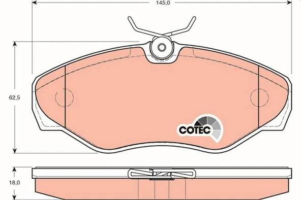 ÖN BALATA TRAFIC 3.01 06 VIVARO 8.01 06 PRIMASTAR 01 06 ürün görseli 1