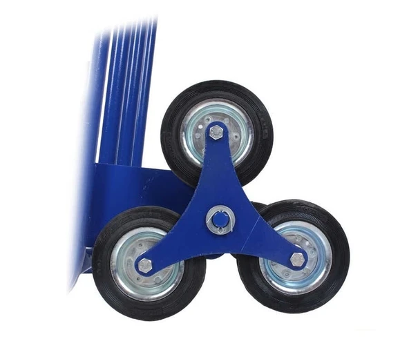 İBTAŞ 3 tekerlekli Merdiven Çıkabilen Koli, Eşya, Malzeme Taşıma EL Arabası 150 KG - Resim 4