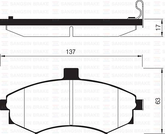 ÖN FREN BALATA HYUNDAI MATRIX 1.5L D4FA CRDi dizel 05- / ELANTRA 1.6L benzinli 01-03 - tepeli tip