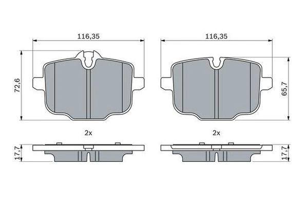 FREN BALATASI ARKA BMW G30 G38 G32 G11 G12 G16 G01 G02 G05 G06 G07 I20