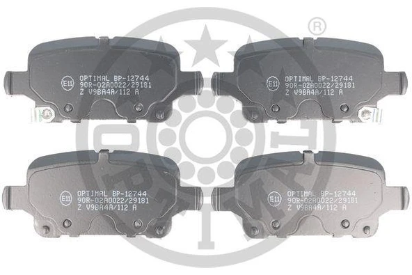 ARKA FREN BALATASI OPEL ASTRA K 1.0-1.4-1.4T-1.6T-1.6 CDTI 16 22 106.5x46.3x16.6