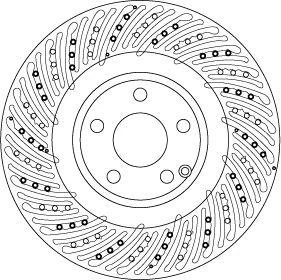FREN DISKI ON MERCEDES W212 S212 R172 ürün görseli 1