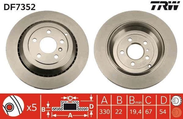 FREN DISKI ARKA 4-matic MERCEDES X164 W251 W164