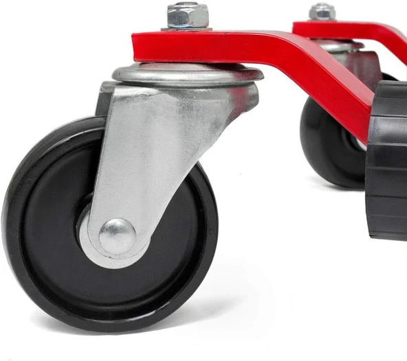 NT TOOLS 225mm Tekerlekli Mekanik Araç Taşıma Sehpası Krikosu 700 KG - 3