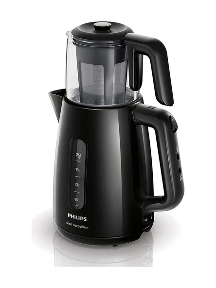Philips Daily Collection Çay Makinesi, 1700 W, 1,9 L Su Isıtıcısı, Otomatik Sıcak Tutma, Cam Demlik, HD7301/00 ''TEŞHİR''