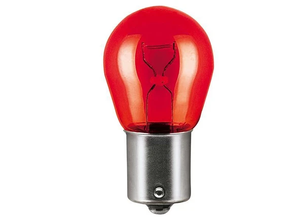 AMPUL 12V PR21W 21 BA15s 93 AMPUL DÜZ TIRNAK KIRMIZI STOP-SİNYAL ve PARK SERİSİ