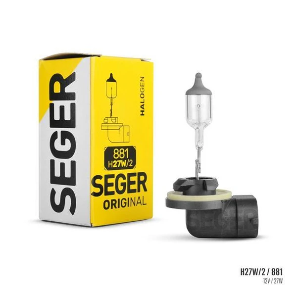 AMPUL H27W/2 881 12V 27W PGJ13 EĞRİ SOKET STANDART YENİLEME 3.500K STANDART IŞIK