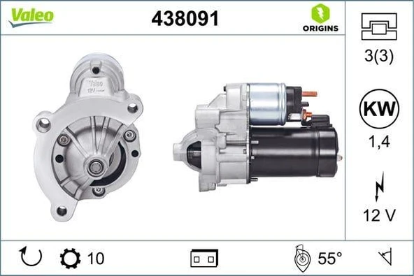 MARŞ MOTORU D6RA 109 PARTNER 1.9/PARTNER-P206-307 2.0 HDİ