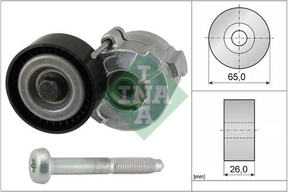 ALTERNATÖR GERGİ RULMANI KÜTÜKLÜ ASTRA H-VECTRA C-ZAFIRA 1.9CDTI-BRAVO II-DOBLO 1.6-1.9D 534024110