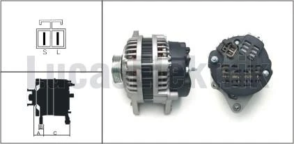 ALTERNATOR 12V 90A HYUNDAI 1.5I.ACCENT 1.3.1.3I. ürün görseli 1