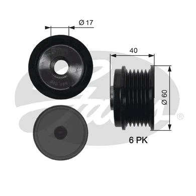 ALTERNATÖR KASNAĞI 39.2mm CMAX-FIESTA VI-FOCUS III-KUGA II-TRANSİT-CONNECT-COURIER 1.5-1.6-2.0TDCİ ürün görseli 1