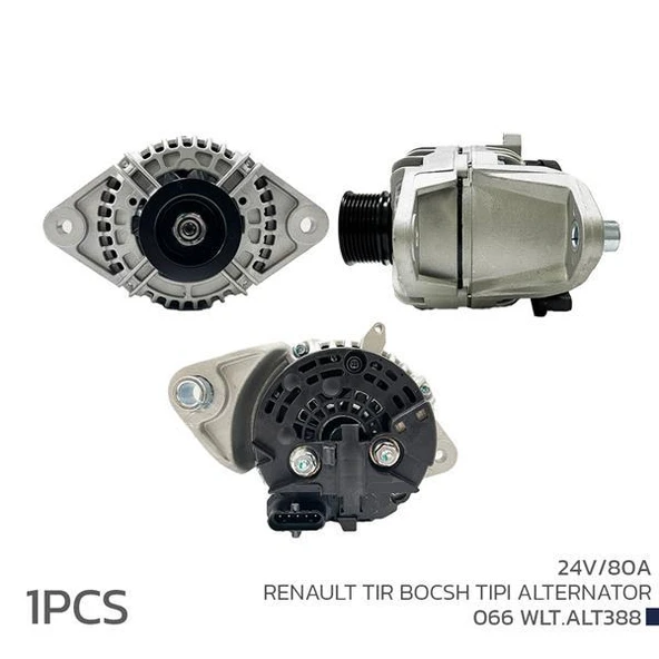 ALTERNATÖR 24V 80A RENAULT TIR BOSCH TIPI ürün görseli 1