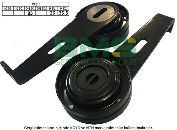 ALTERNATÖR GERGİ RULMANI BOXER-DUCATO-PARTNER-P306-405-406-EXPERT-BERLINGO-JUMPER-JUMPY 1.9D-1.9TD ürün görseli 1