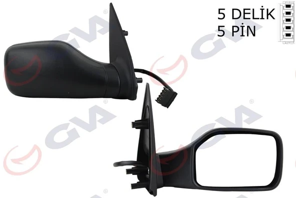 DIŞ DİKİZ AYNASI SAĞ 106 93 ELEKTRİKLİ ISITMALI KONVEKS 5 FİŞ VM-101EHR