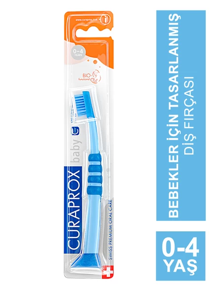 Curaprox Baby 0-4 Yaş Diş FırçasıMavi