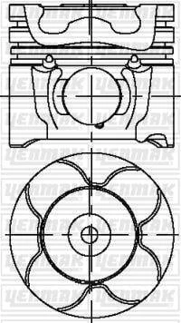 MOTOR PİSTON SEGMAN STD CITROEN PEUGEOT FORD 1.6 HDI 75.00 mm VOLVO MINI FIAT SUZUKI