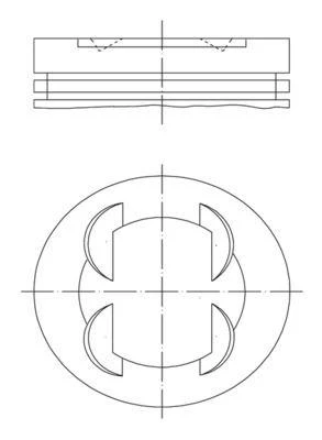 PISTON SEGMAN 86.4 mm BMW S50 B32 E36 M3 3.2