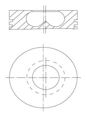 PISTON SEGMAN 84.50mm BMW B37 B47 F10 F20 F30 F40 G20 G30 G22 F32 F34 F36 G32 G11 F48 F15 MINI F54 F55 F56 F57 F60