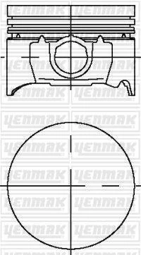 PISTON SEGMAN STD 8060MM MONDEO II ZH 18 16V ZETEC 103PS -113PS 95 99
