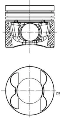 PISTON SEGMAN STD 83.00mm MERCEDES OM651 W204 C218 W212 W166 W221 W639 B906